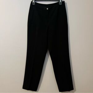 LIZ CLAIBORNE COLLECTION classic black dressy trousers fully lined straight 4